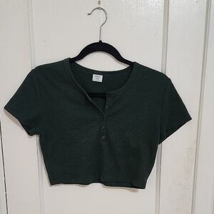 Scarab Aritzia Waffle Crop Sunday Best